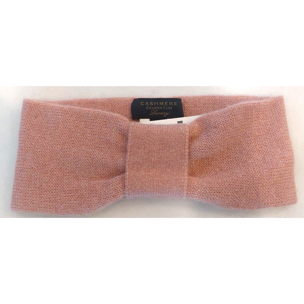 Headband Charter Club 100% Cashmere Headband‎ Warm Soft Cozy Pink NWT $45